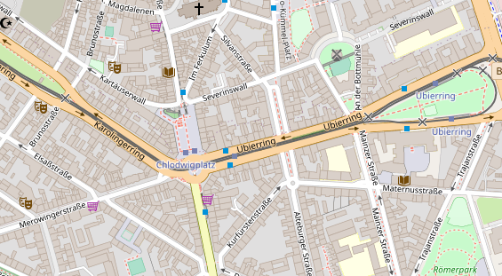 Zahnarzt auf Satellitenbild