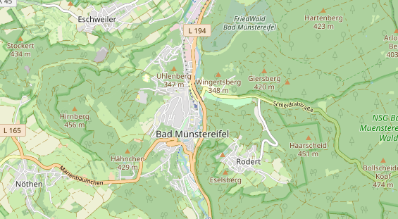 Zahnarzt auf Karte