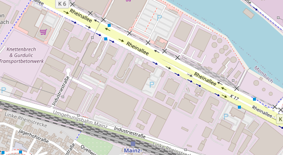 Zahnarzt auf Satellitenbild