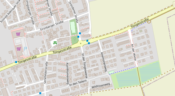 Zahnarzt auf Satellitenbild