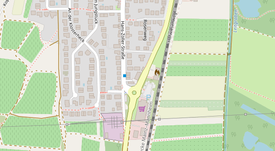 Zahnarzt auf Satellitenbild