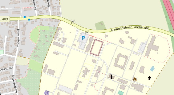 Zahnarzt auf Satellitenbild