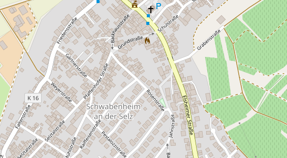 Zahnarzt auf Satellitenbild