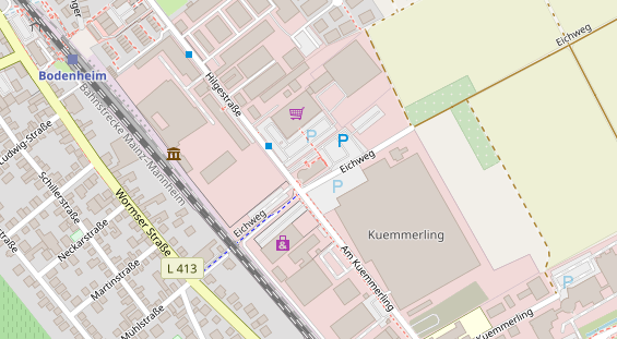 Zahnarzt auf Satellitenbild