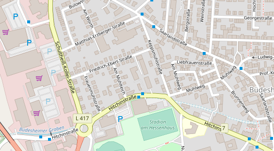 Zahnarzt auf Satellitenbild