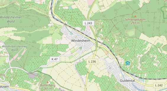 Zahnarzt auf Karte