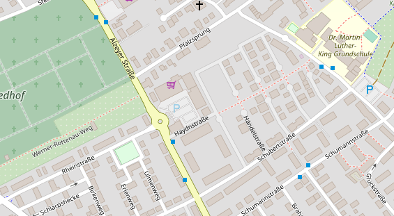 Zahnarzt auf Satellitenbild