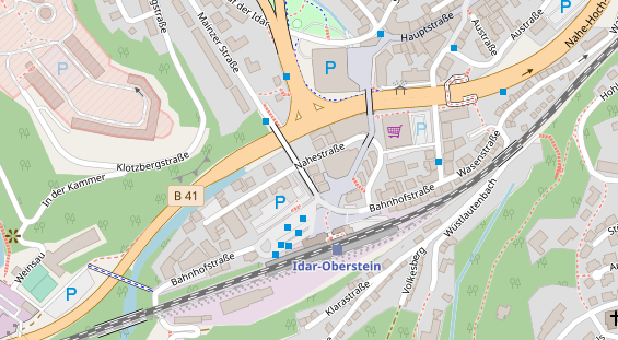 Zahnarzt auf Satellitenbild
