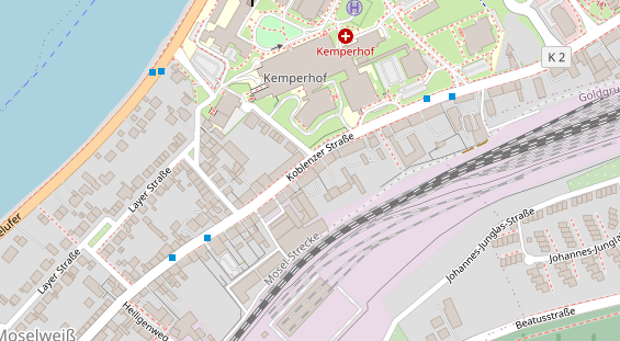 Zahnarzt auf Satellitenbild