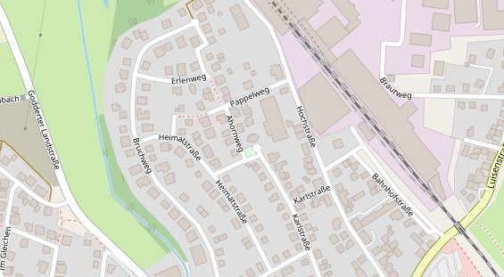 Zahnarzt auf Satellitenbild
