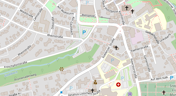 Zahnarzt auf Karte