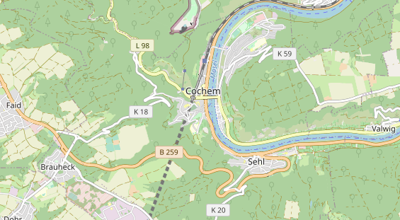 Zahnarzt auf Karte