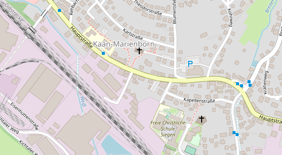 Zahnarzt auf Satellitenbild