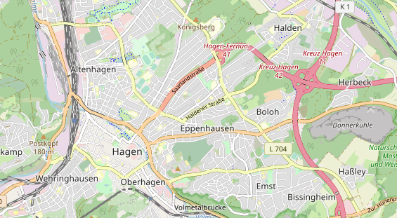 Zahnarzt auf Karte