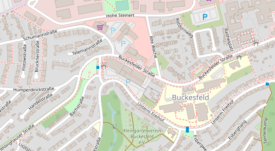Zahnarzt auf Satellitenbild