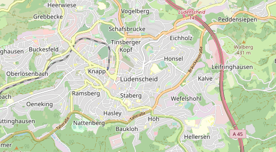 Zahnarzt auf Karte