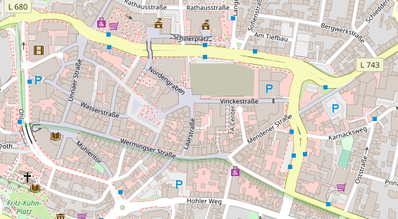 Zahnarzt auf Karte