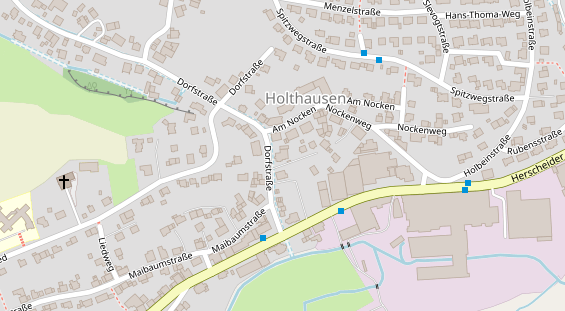 Zahnarzt auf Satellitenbild