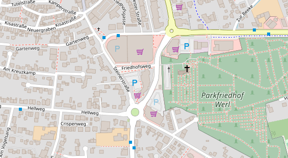 Zahnarzt auf Satellitenbild