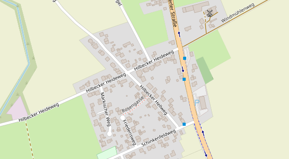 Zahnarzt auf Satellitenbild