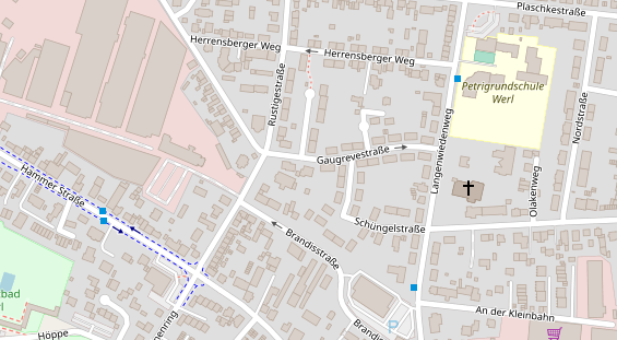 Zahnarzt auf Satellitenbild