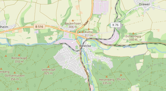 Zahnarzt auf Karte