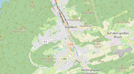 Zahnarzt auf Karte