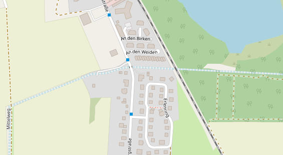 Zahnarzt auf Satellitenbild