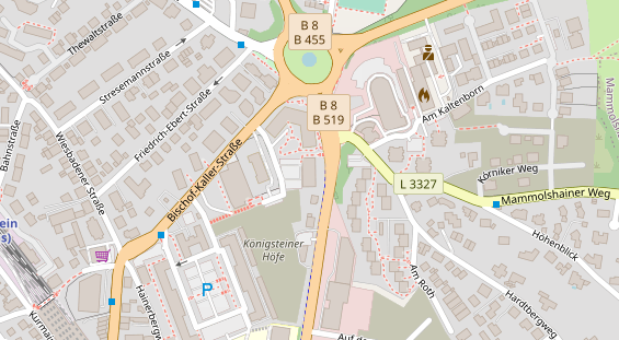 Zahnarzt auf Satellitenbild