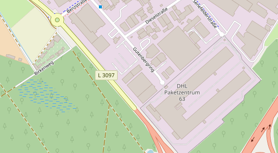 Zahnarzt auf Satellitenbild