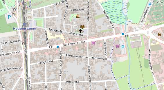 Zahnarzt auf Satellitenbild