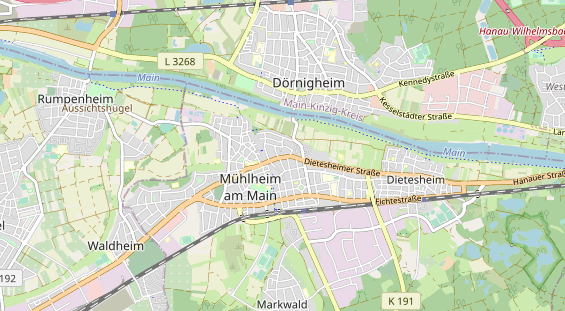 Zahnarzt auf Karte