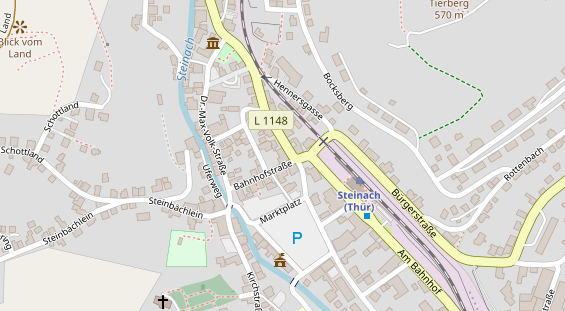 Zahnarzt auf Satellitenbild