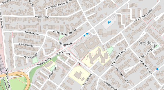 Zahnarzt auf Satellitenbild