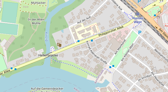 Zahnarzt auf Satellitenbild