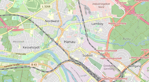 Zahnarzt auf Karte