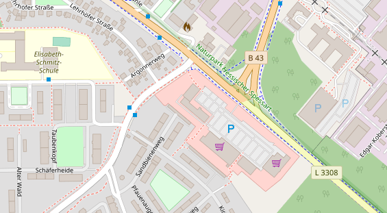 Zahnarzt auf Satellitenbild