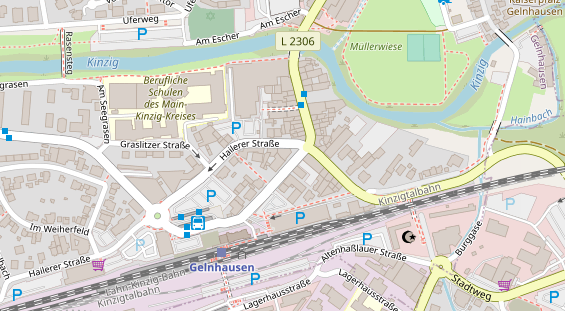 Zahnarzt auf Satellitenbild