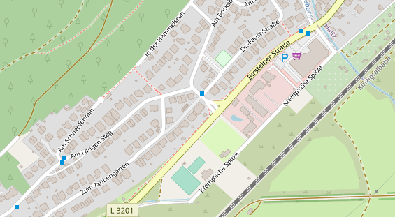 Zahnarzt auf Satellitenbild