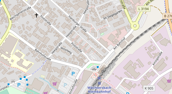 Zahnarzt auf Satellitenbild