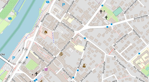 Zahnarzt auf Satellitenbild