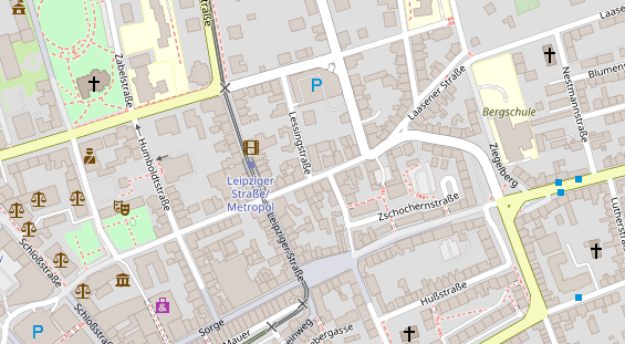 Zahnarzt auf Satellitenbild