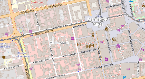 Zahnarzt auf Satellitenbild