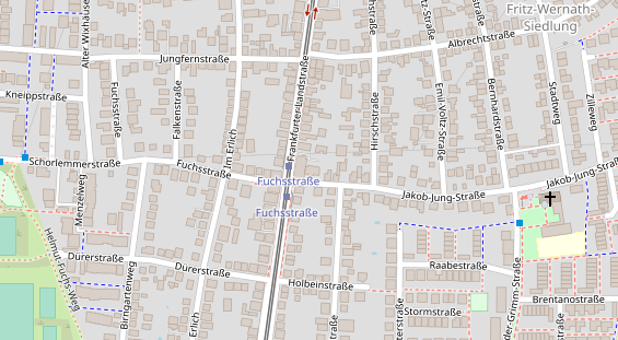 Zahnarzt auf Satellitenbild