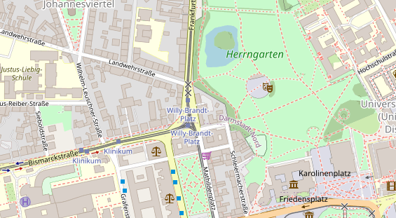 Zahnarzt auf Satellitenbild