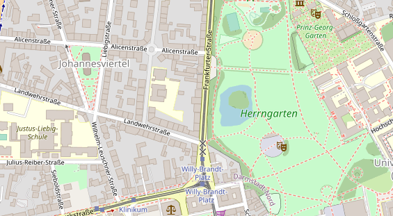 Zahnarzt auf Satellitenbild