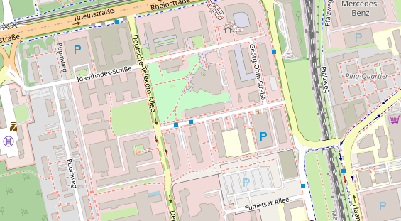 Zahnarzt auf Satellitenbild