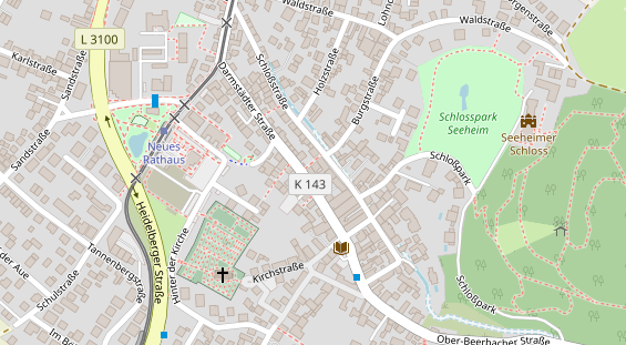 Zahnarzt auf Satellitenbild