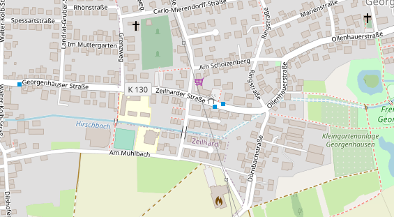 Zahnarzt auf Satellitenbild