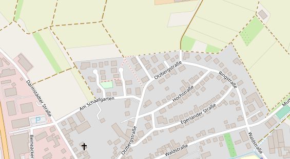 Zahnarzt auf Satellitenbild